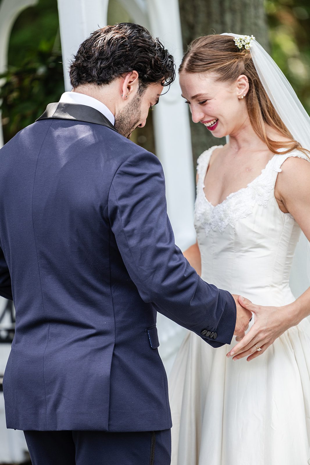 Couple sharing a kiss