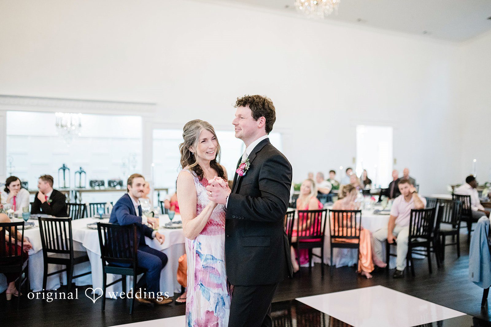Katey + Liam The groom dances with his mother