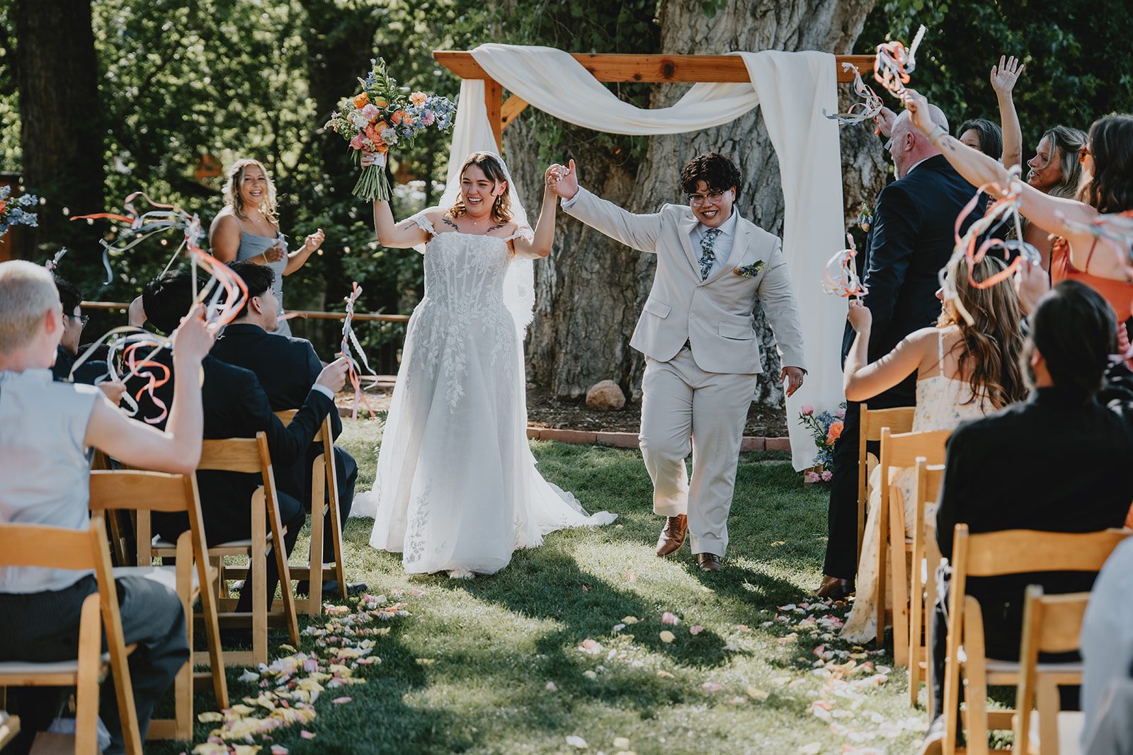 First kiss as a married couple