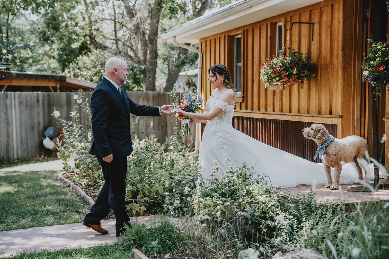 First look by the barn at The Lyons Farmette