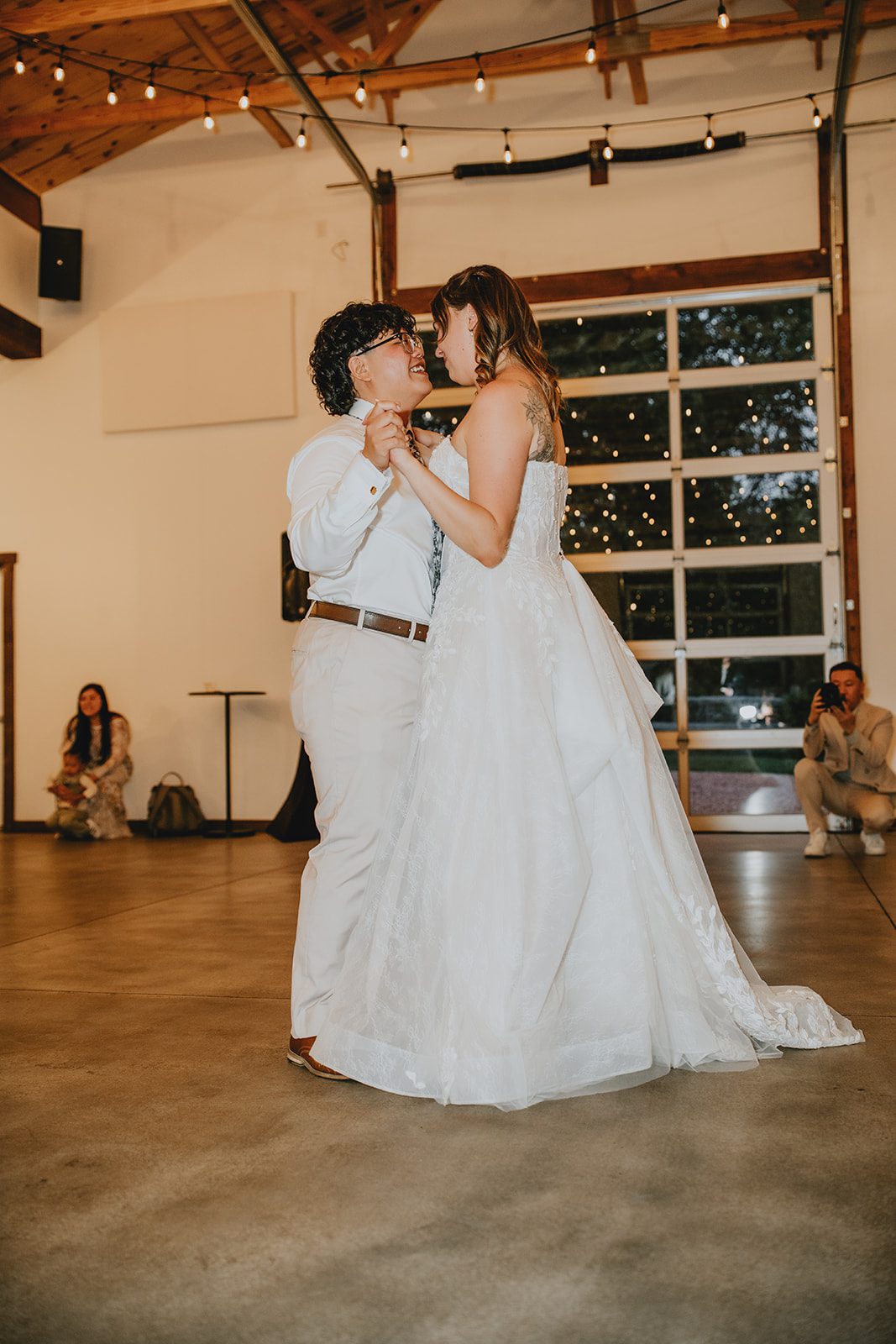 First dance in the barn at The Lyons Farmette