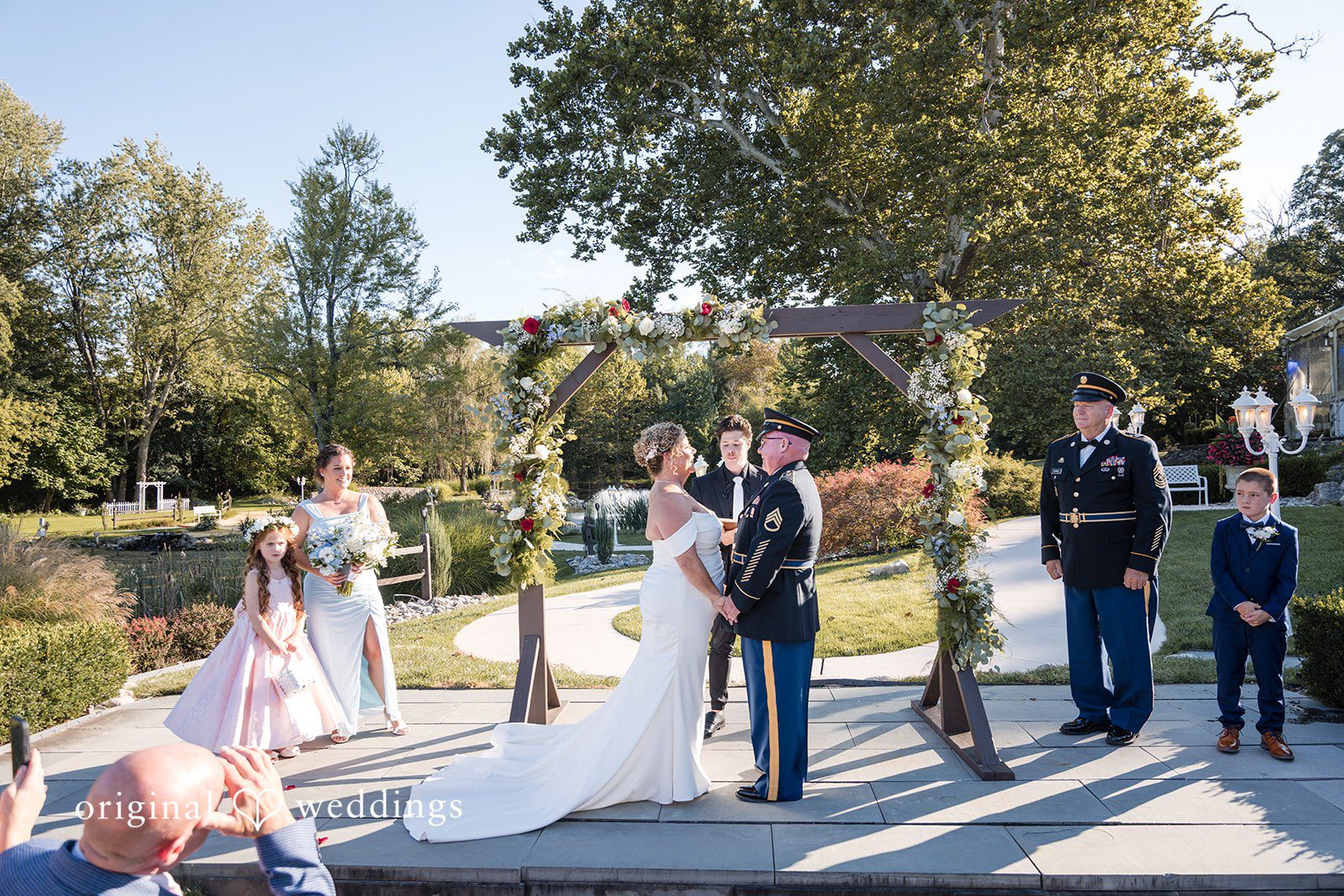 Bryan + Lynette Wedding ceremony moment at The Manor House at Prophecy Creek