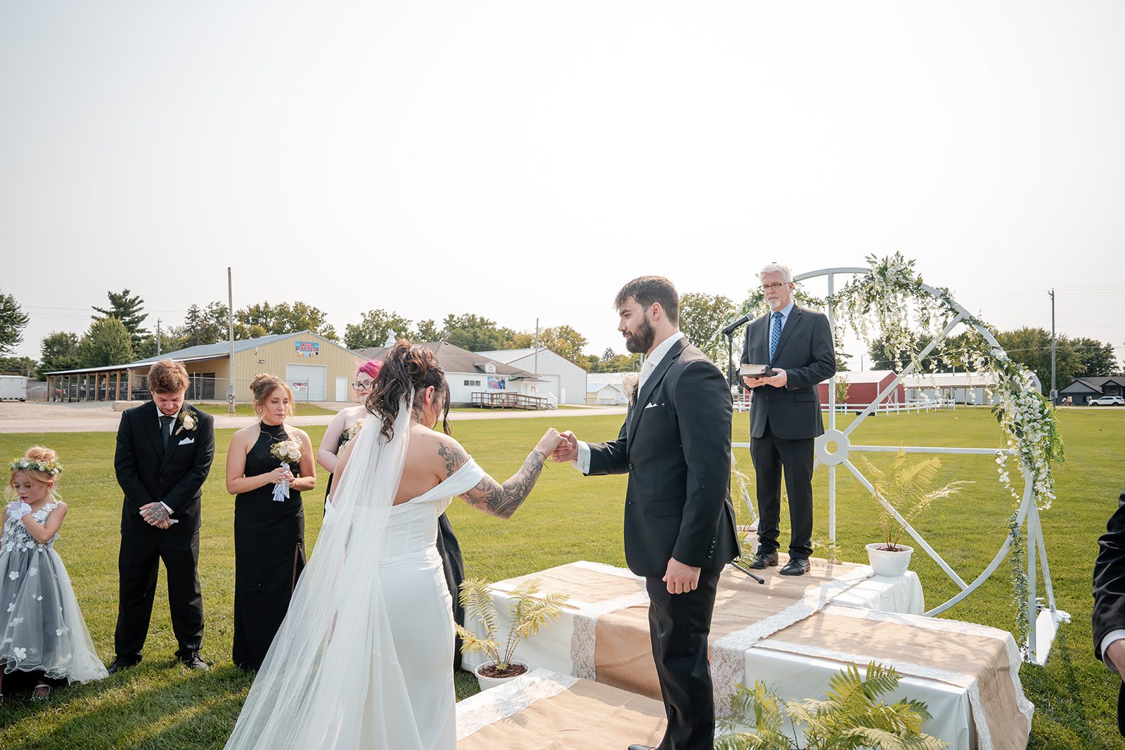 the-midway-timeless-minneapolis-sarah-drew-p016-02 Outdoor ceremony with guests on the lawn at The Midway