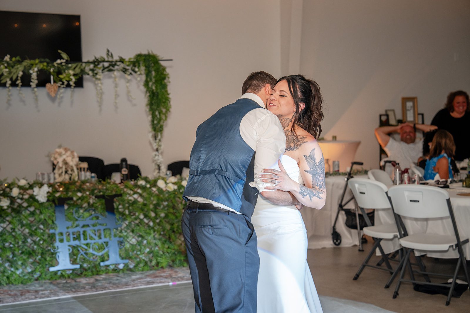 the-midway-timeless-minneapolis-sarah-drew-p041-19 Newlyweds dancing at the reception