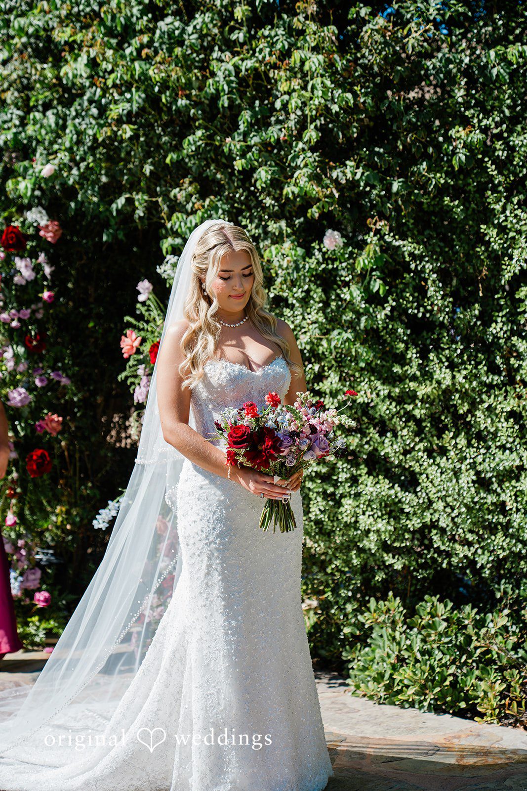 Savannah + Lucas Bride walking down the aisle at The Purple Orchid