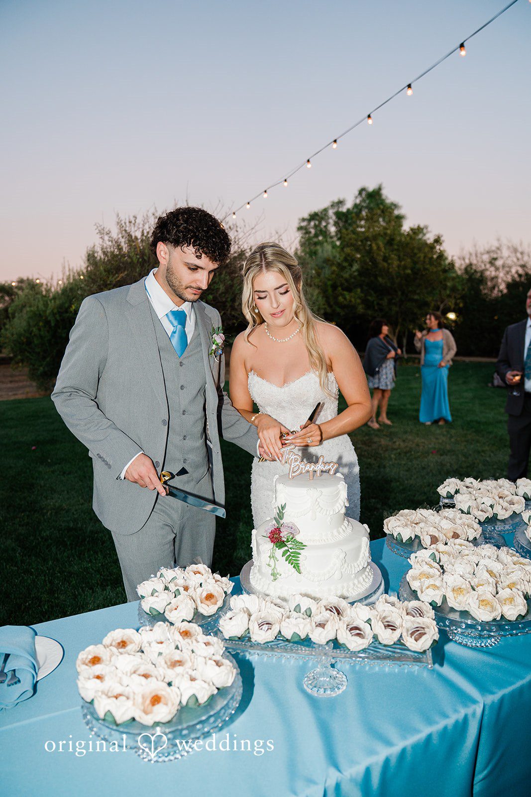 Savannah + Lucas Cake cutting at the reception