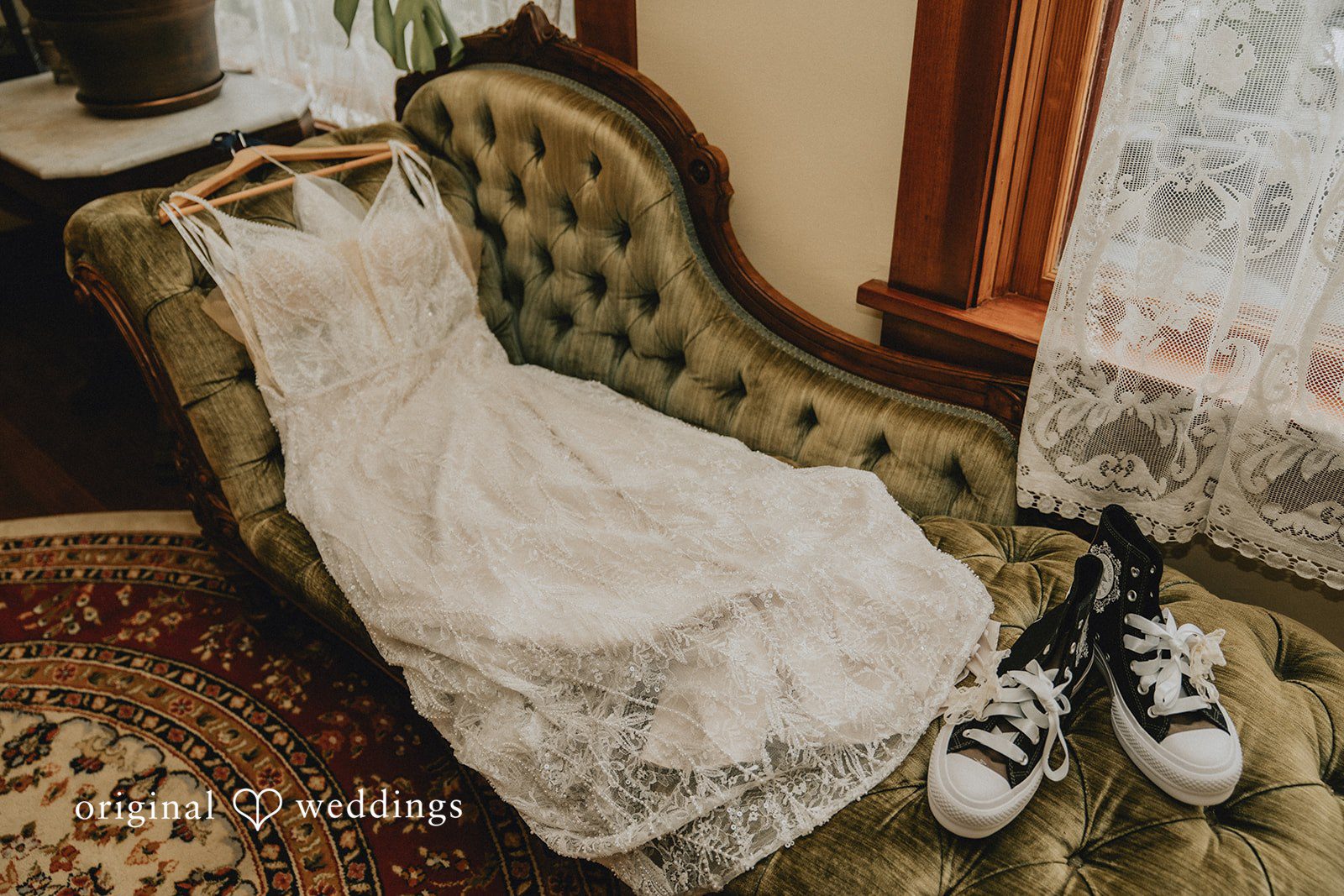 Wedding setting at The Victorian Belle Mansion