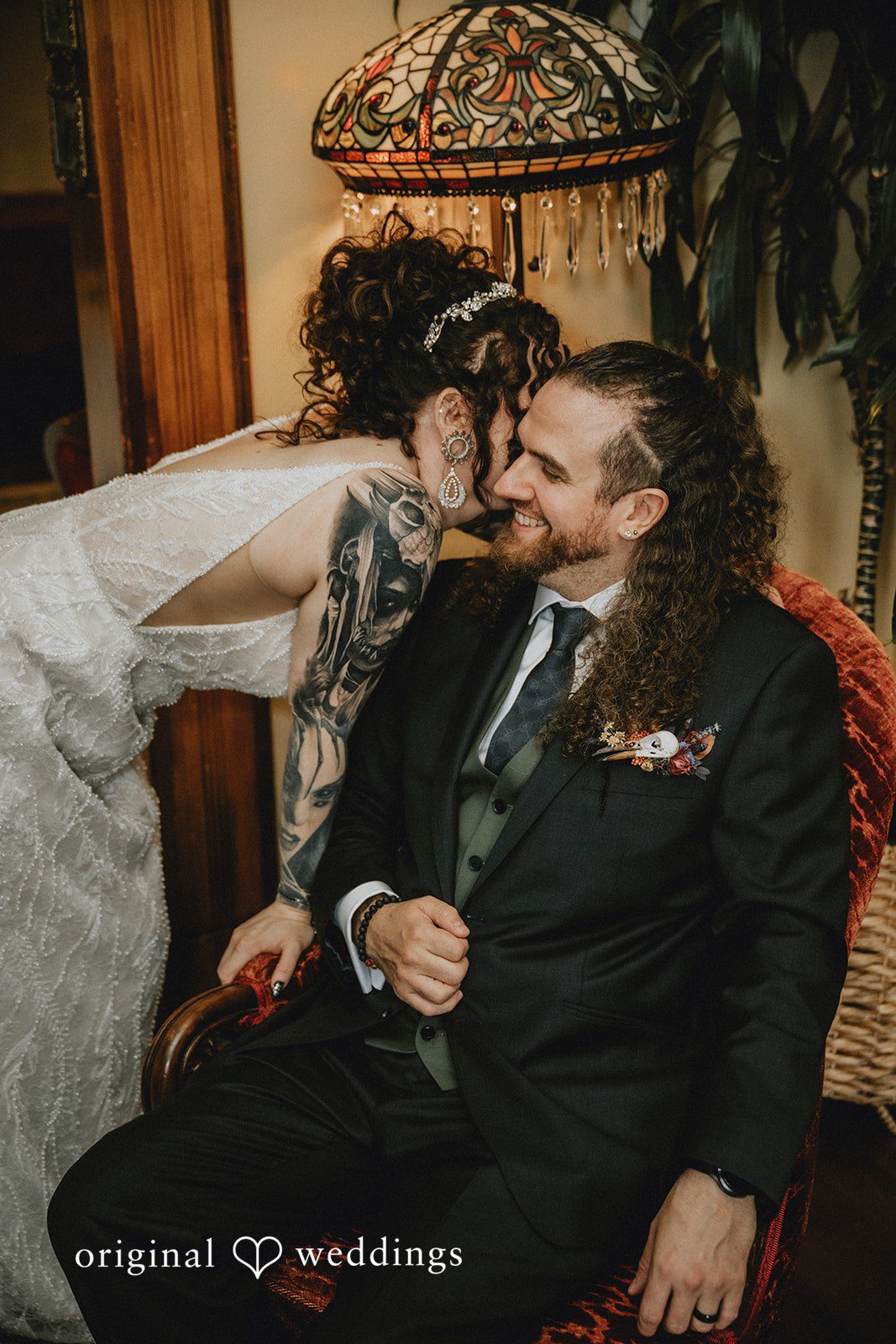 Newlywed portrait