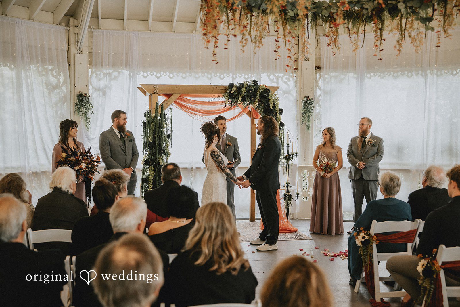 Ashlie and Robert during the ceremony