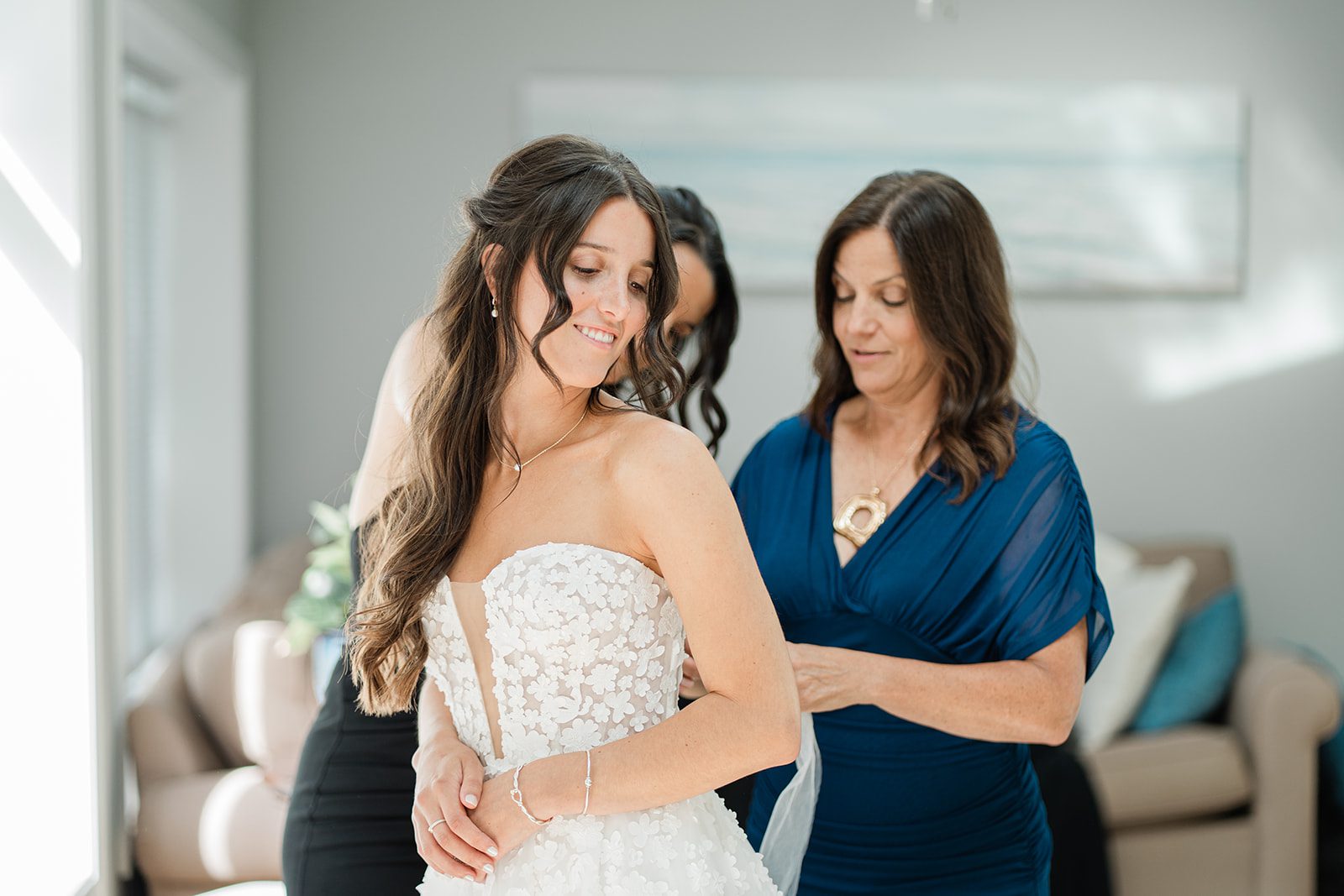 the-wharf-airy-boston-lia-cam-008-25 Bride with her mother before the ceremony