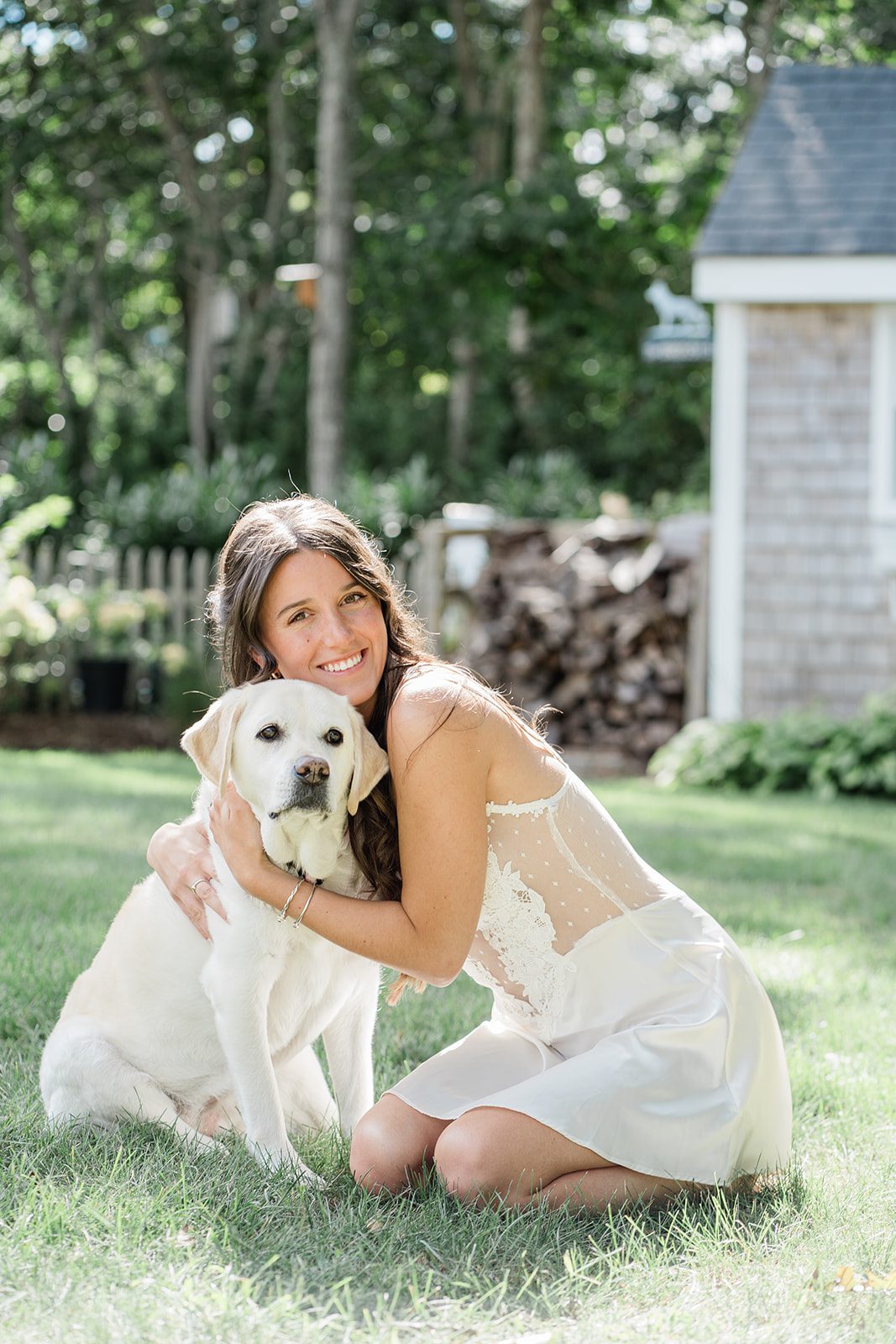 the-wharf-airy-boston-lia-cam-011-06 Bride with her bridesmaid and the dog