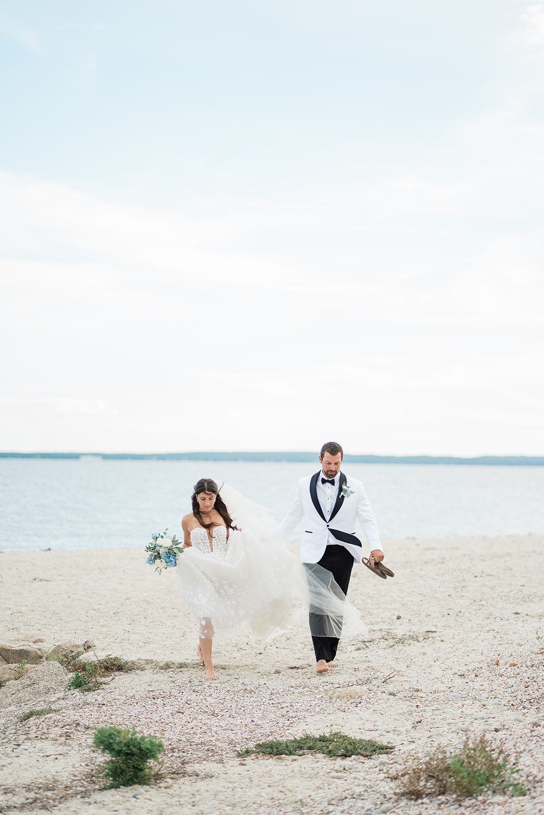 the-wharf-airy-boston-lia-cam-030-28 Bride and groom on the beach