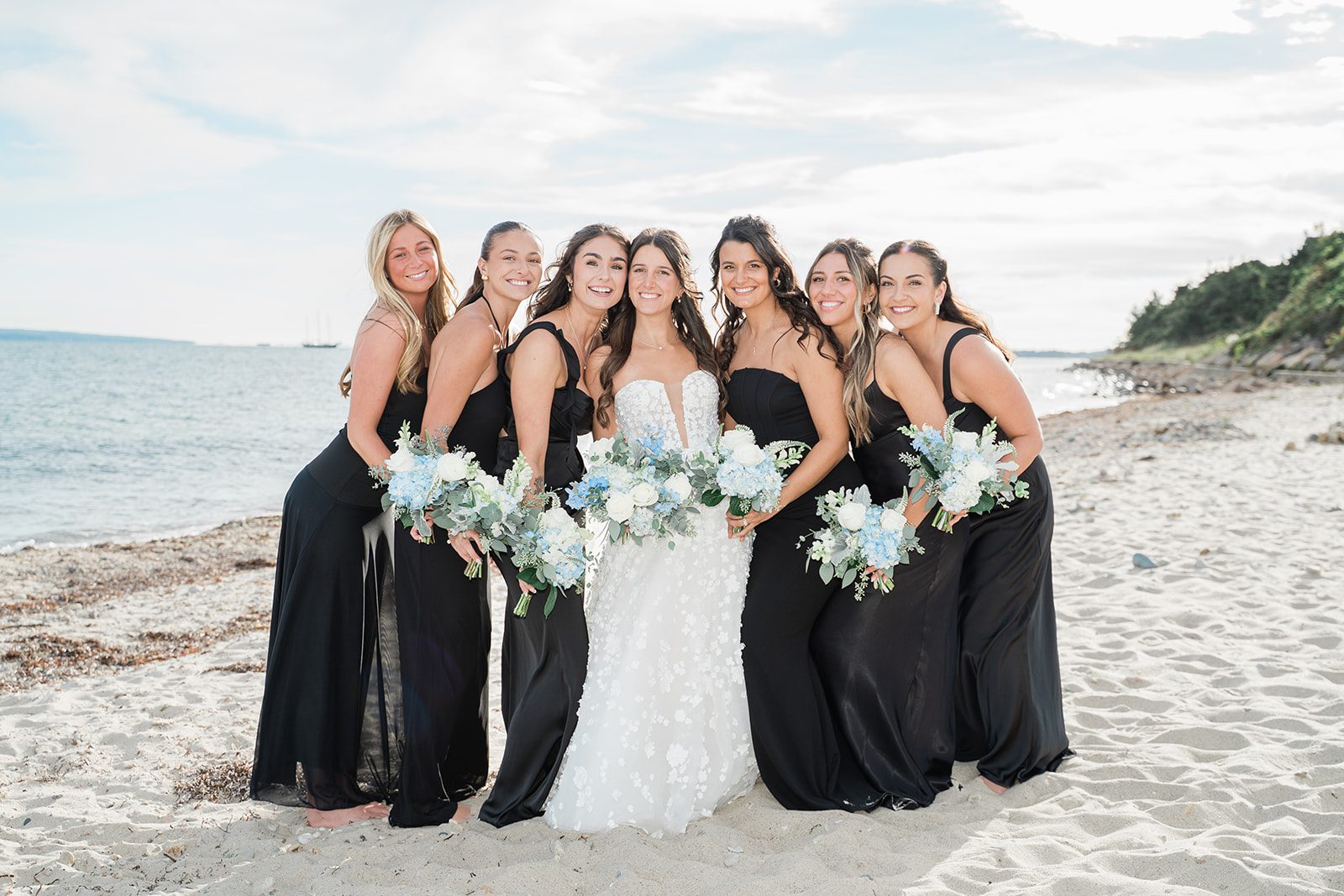 the-wharf-airy-boston-lia-cam-035-12 Bride with her bridesmaids in black