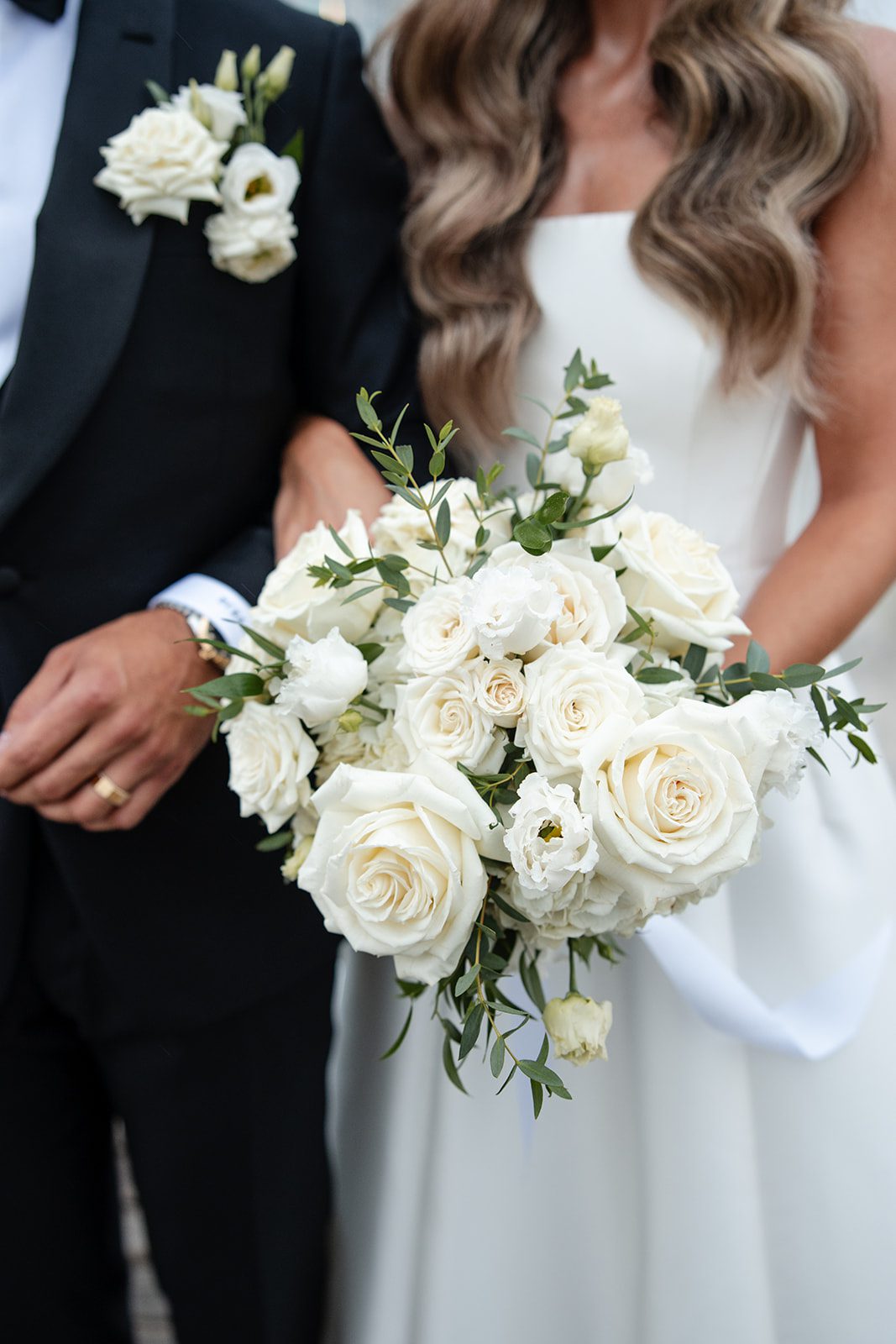 Close up of the bride's bouquet