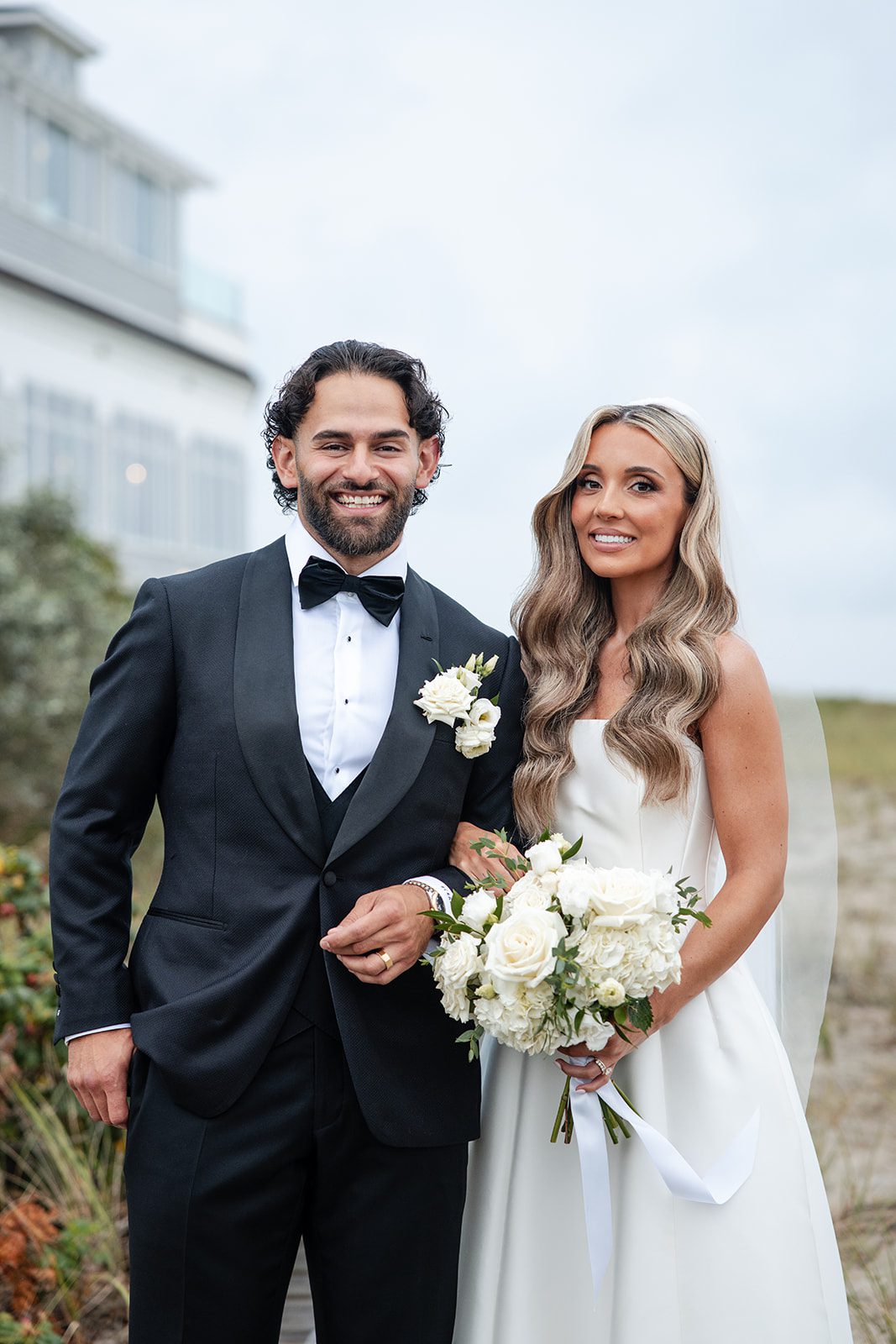Couple smiling together outdoors at The Wychmere