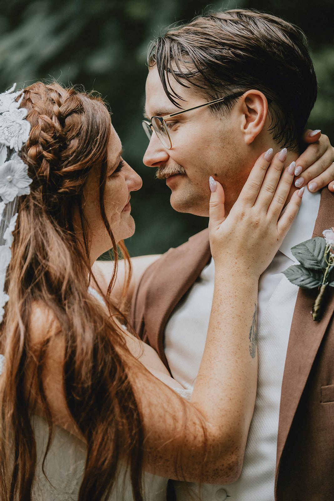 Couple laughing together