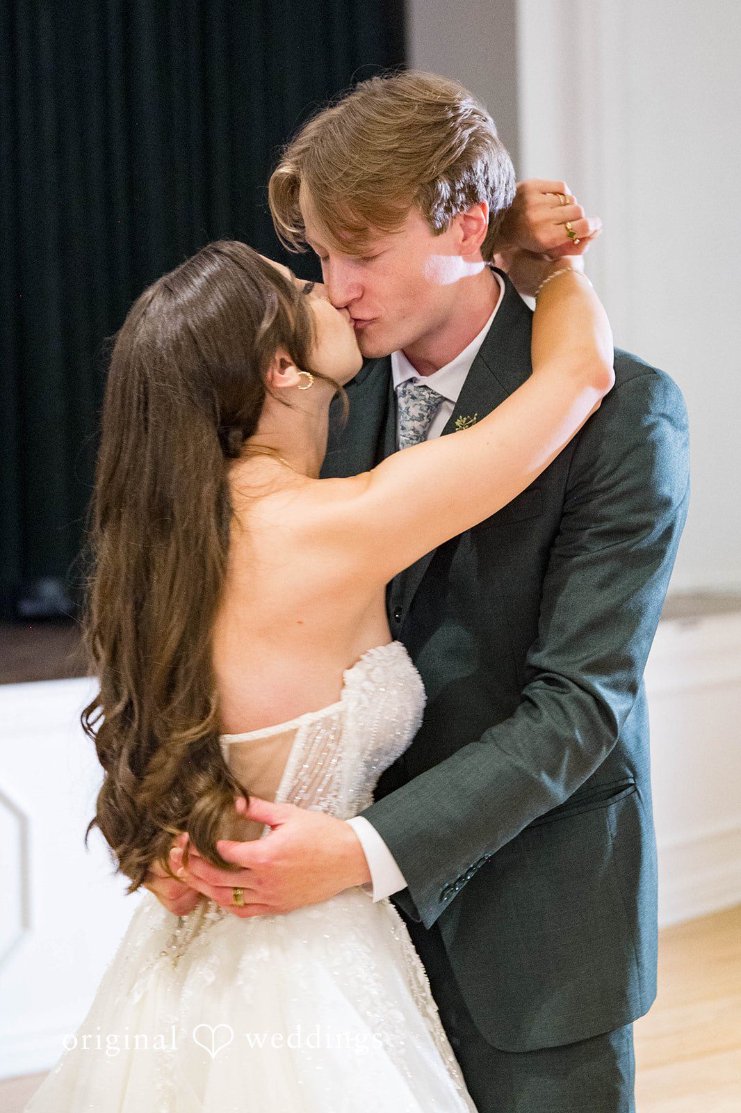 Couple hugging on the dance floor