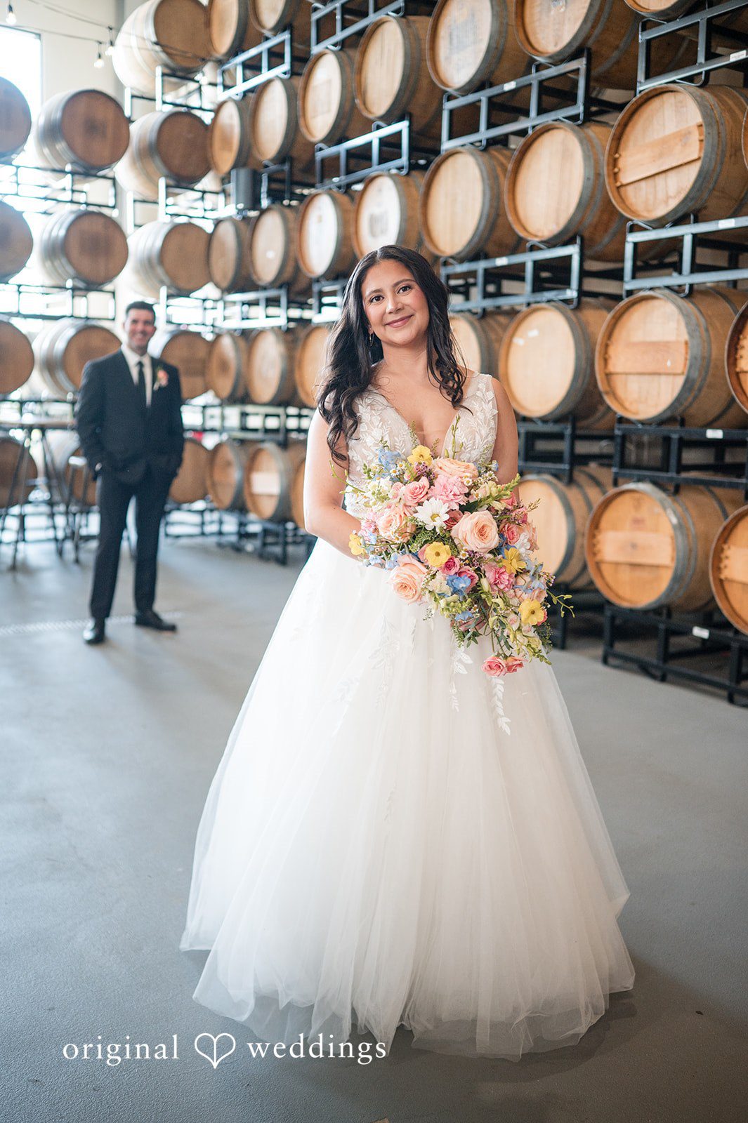 Beautiful portrait at the barrel house