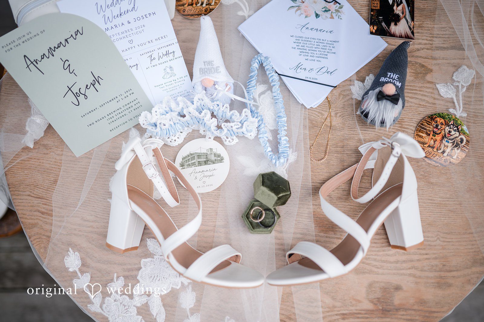 Wedding rings, shoes and other wedding accessories