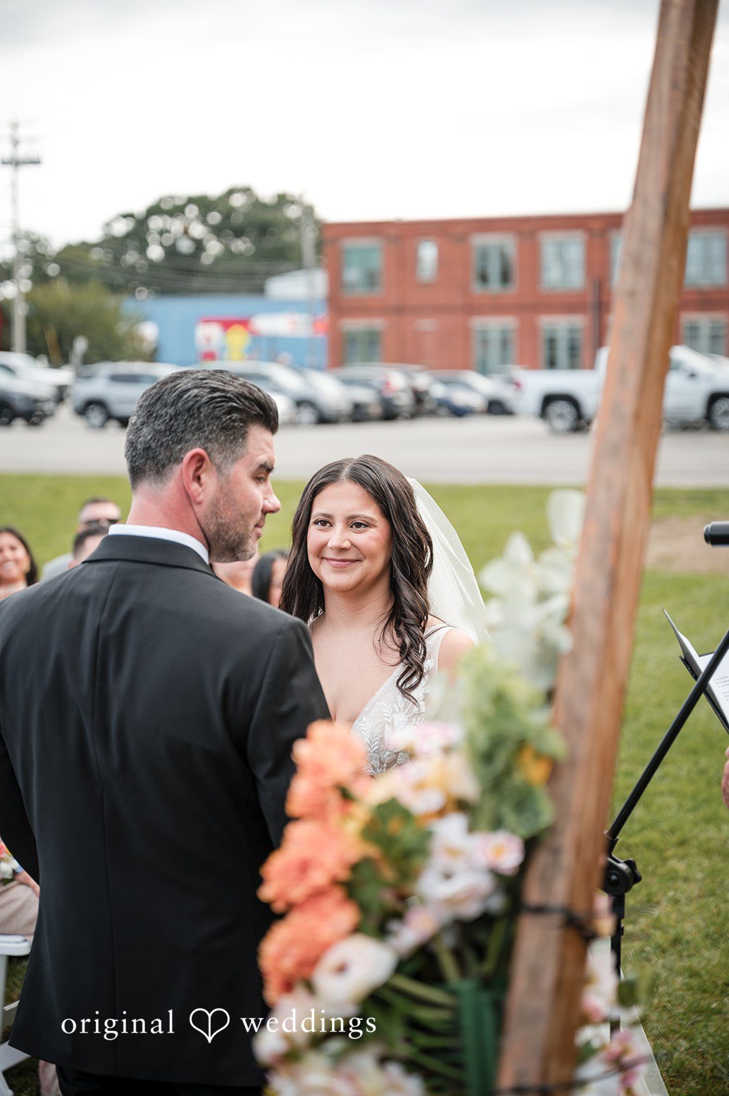 Moment from the wedding ceremony