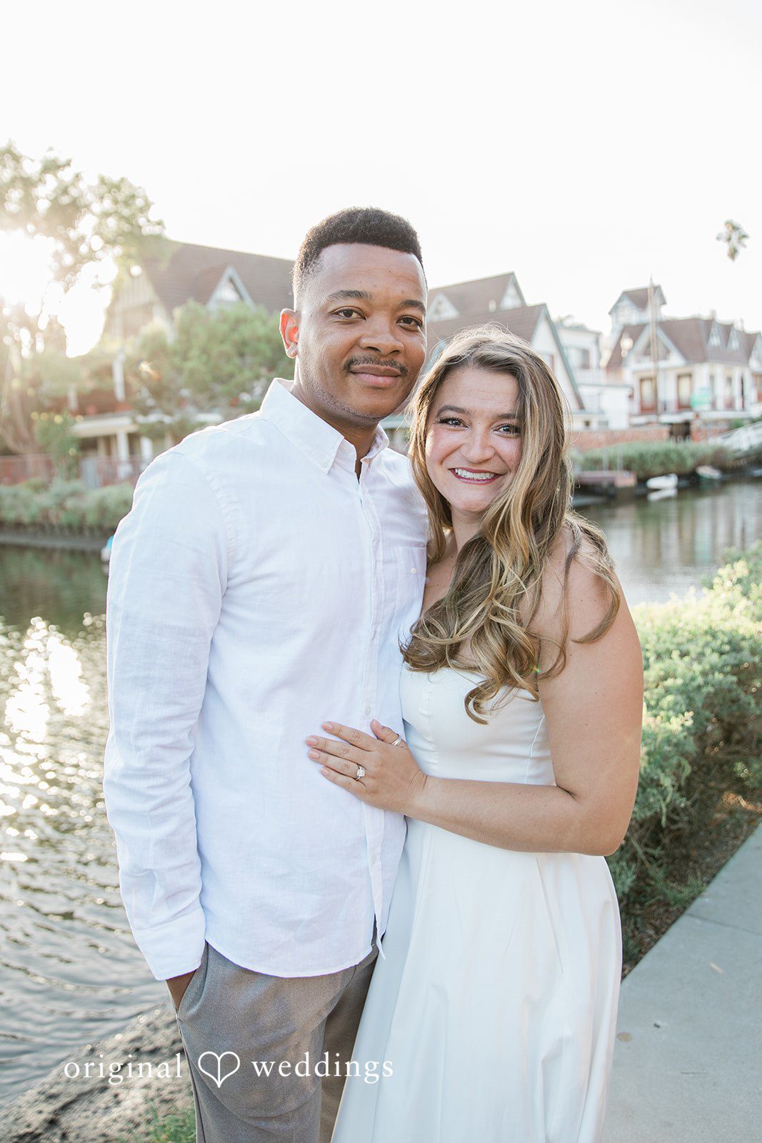 Christine + David Engagement Photography Services at Venice Canals | Christine & David -