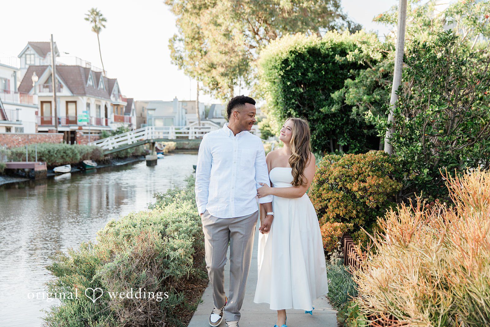 Christine + David Engagement Photography Services at Venice Canals | Christine & David -