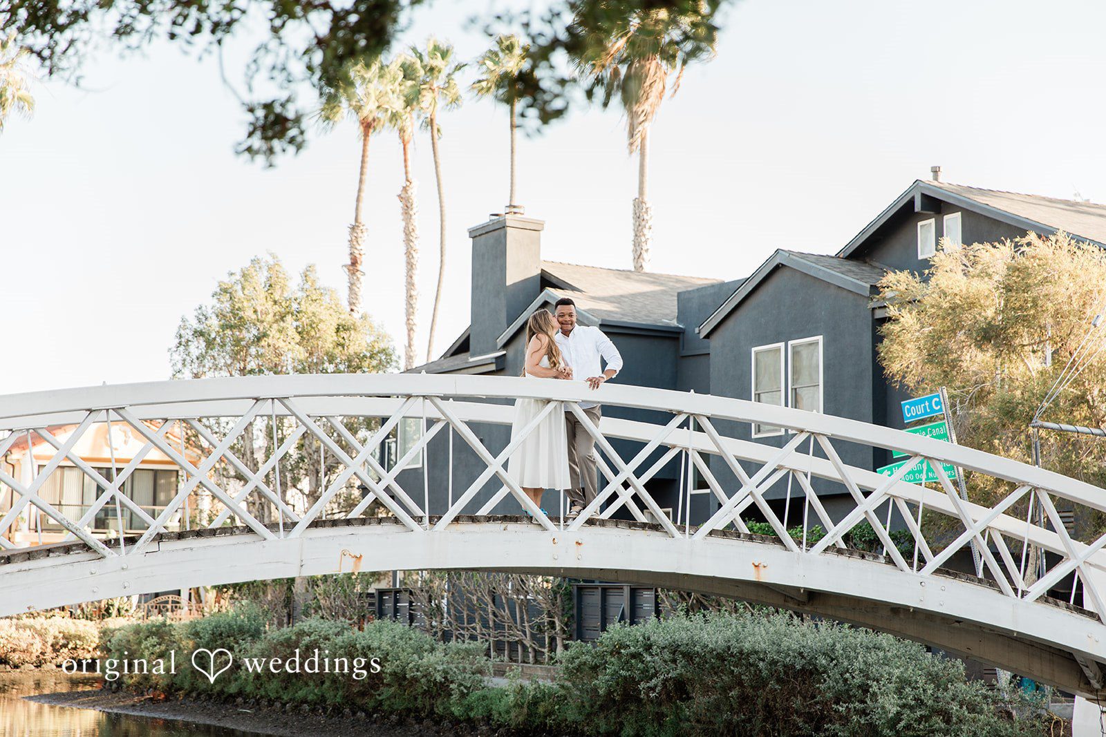 Christine + David Engagement Photography Services at Venice Canals | Christine & David -
