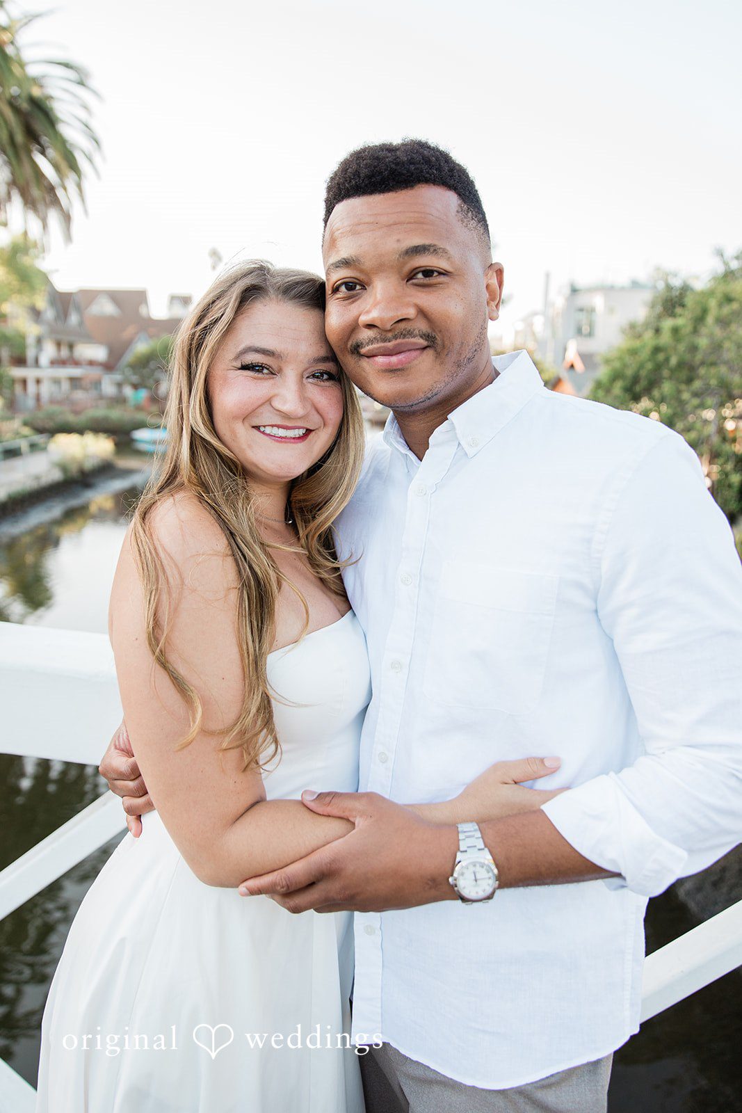 Christine + David Engagement Photography Services at Venice Canals | Christine & David -
