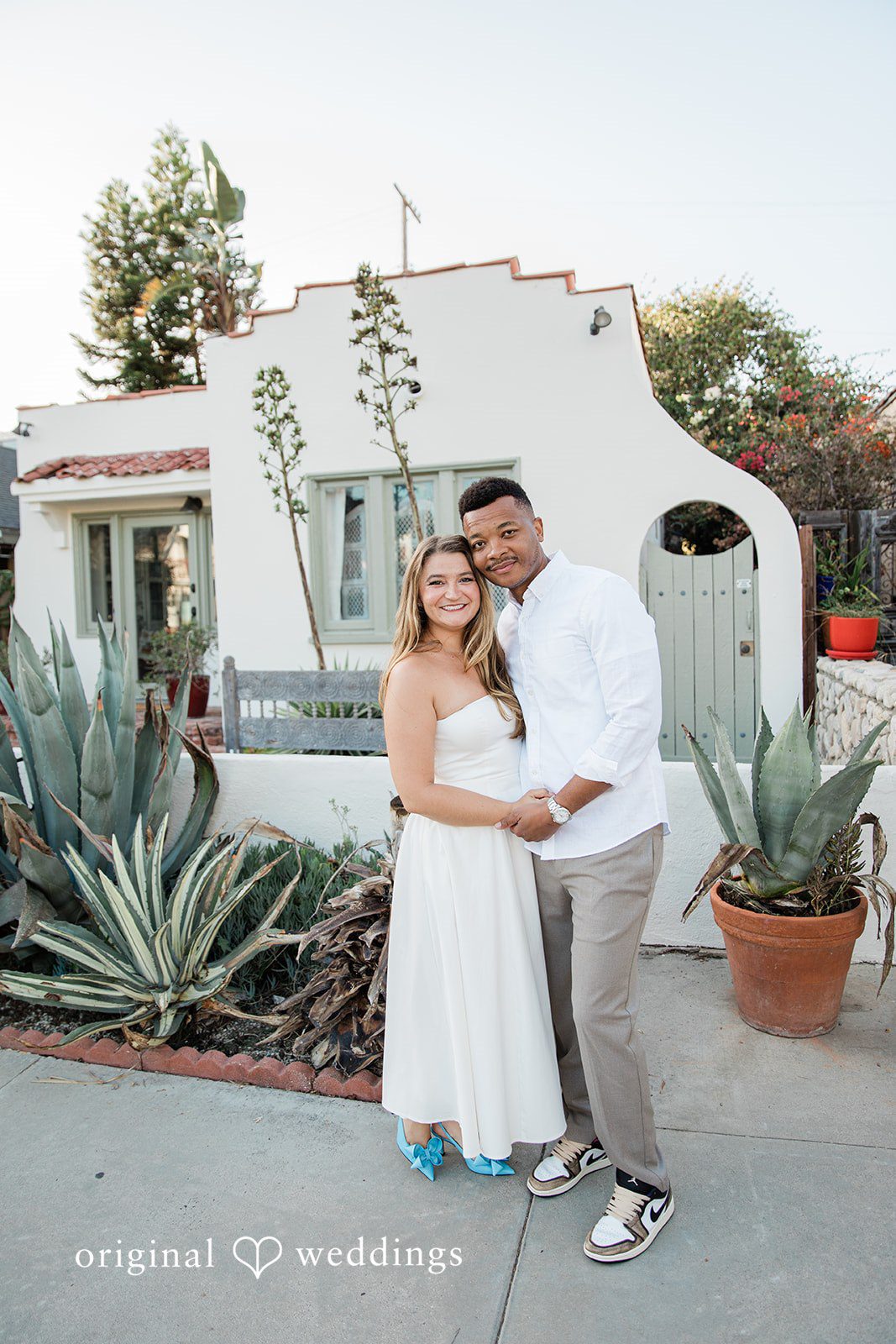 Christine + David Engagement Photography Services at Venice Canals | Christine & David -