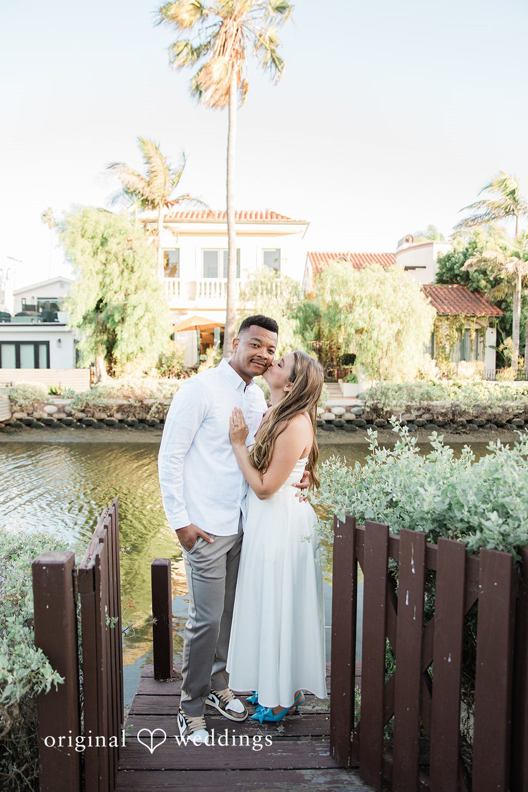 Christine + David Engagement Photography Services at Venice Canals | Christine & David -