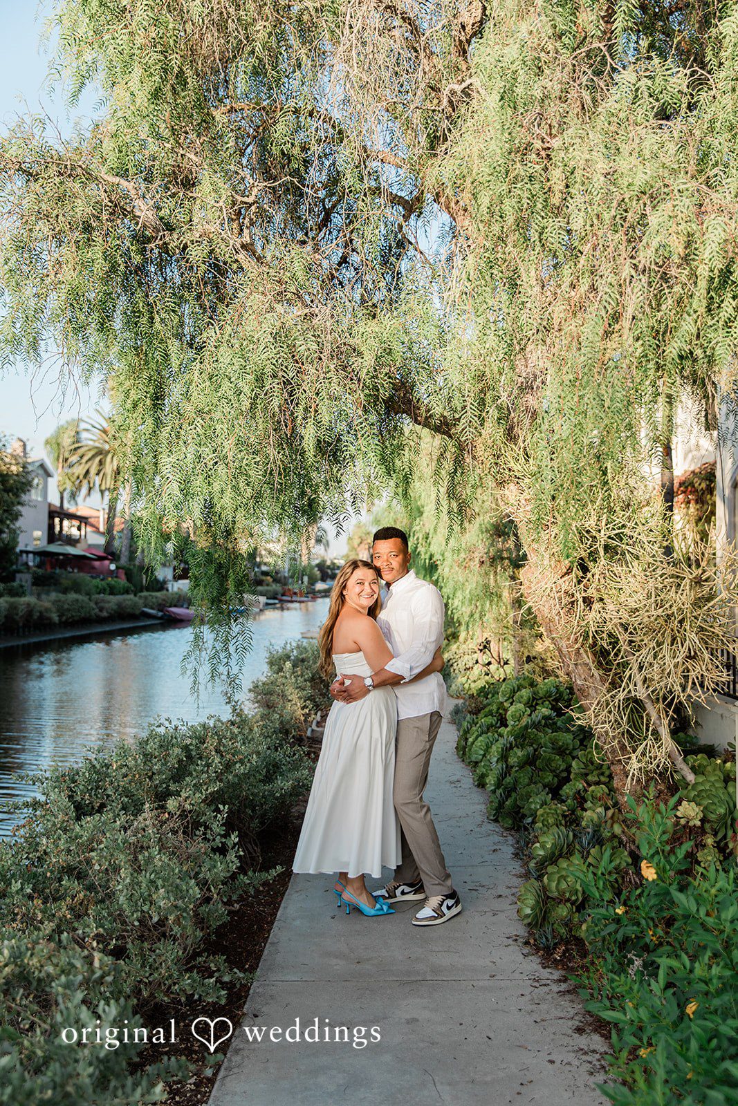 Christine + David Engagement Photography Services at Venice Canals | Christine & David -