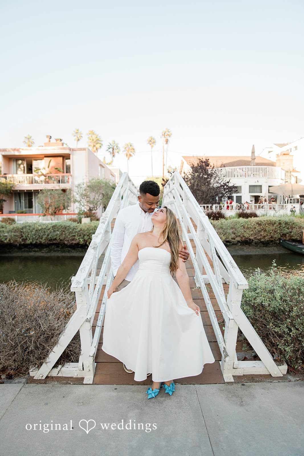Christine + David Engagement Photography Services at Venice Canals | Christine & David -