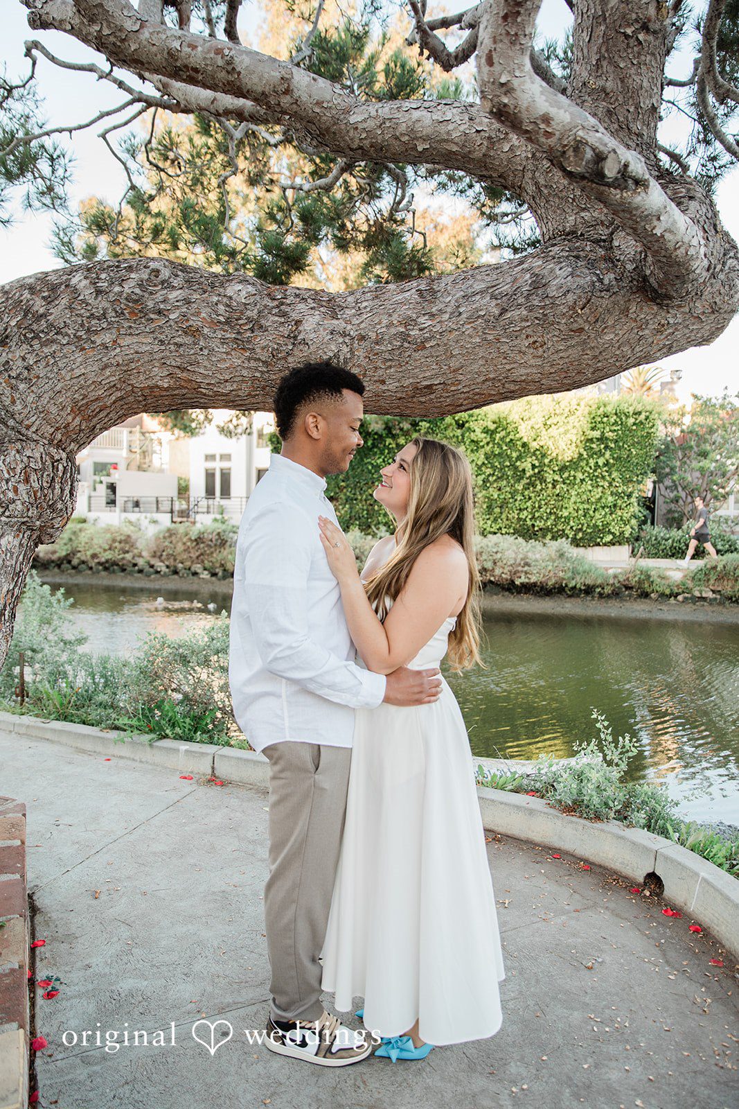 Christine + David Engagement Photography Services at Venice Canals | Christine & David -