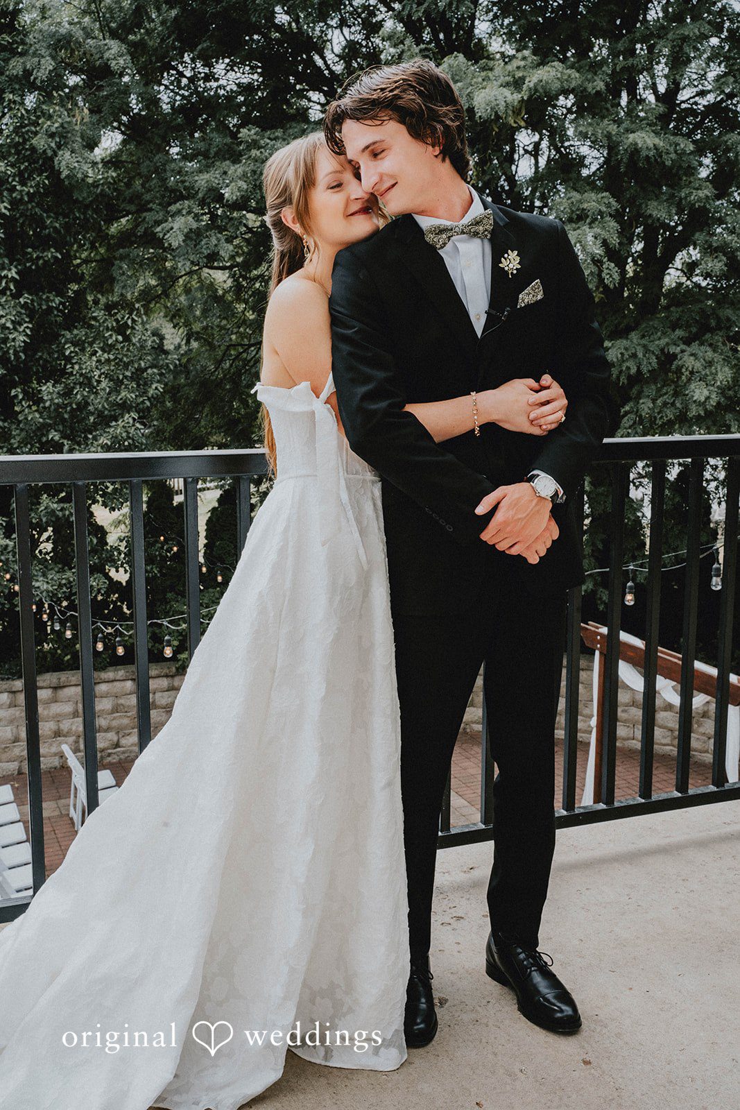 Grace + Andre Bride and groom posing together for a portrait
