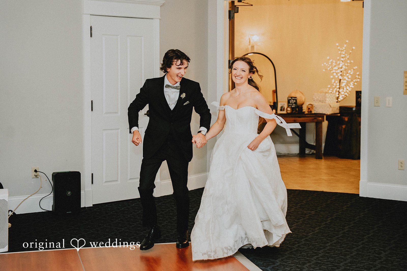 Grace + Andre Bride and groom dancing inside the reception hall