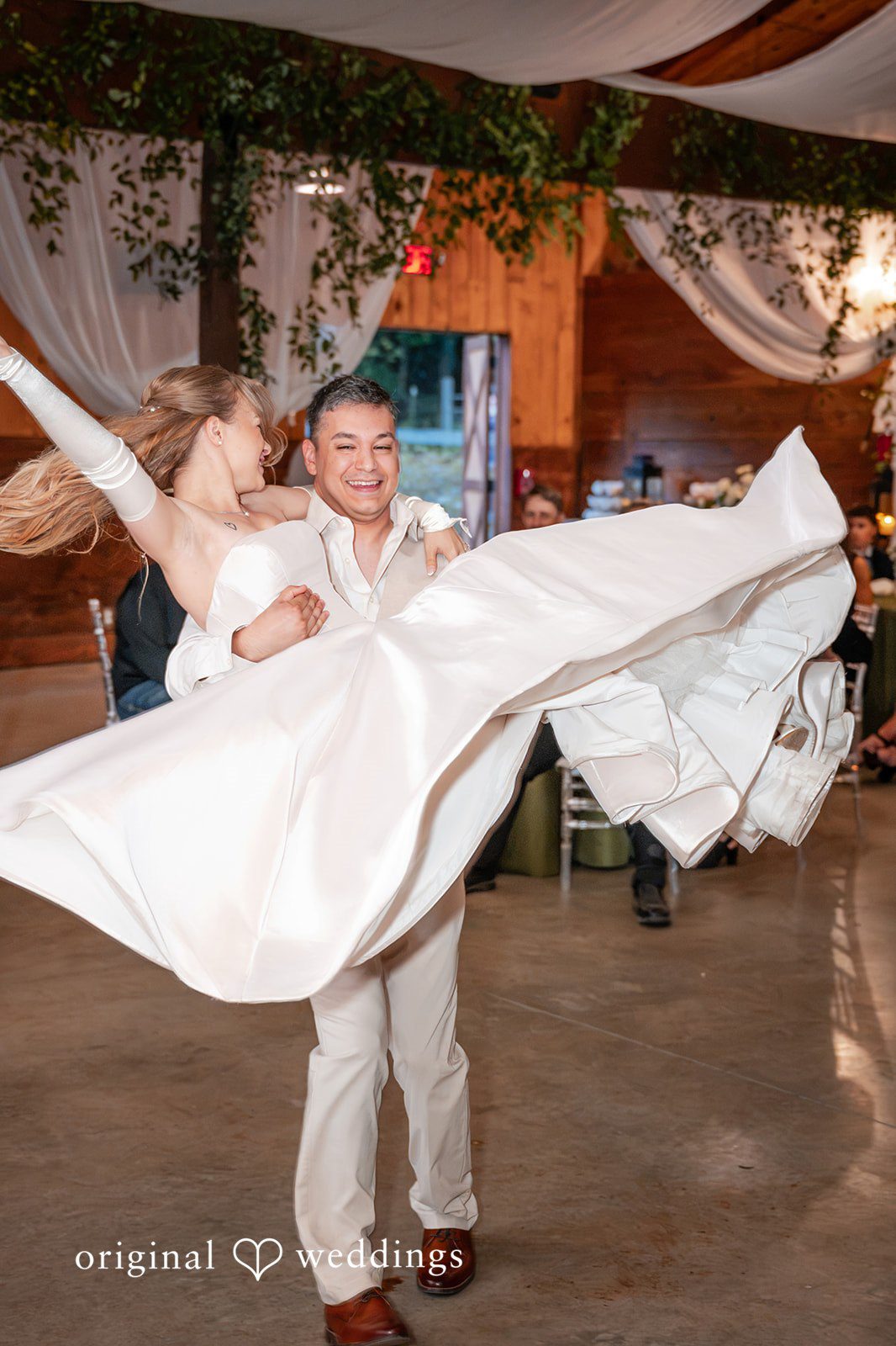 Kylie + Reymundo Groom twirling the bride on the dance floor