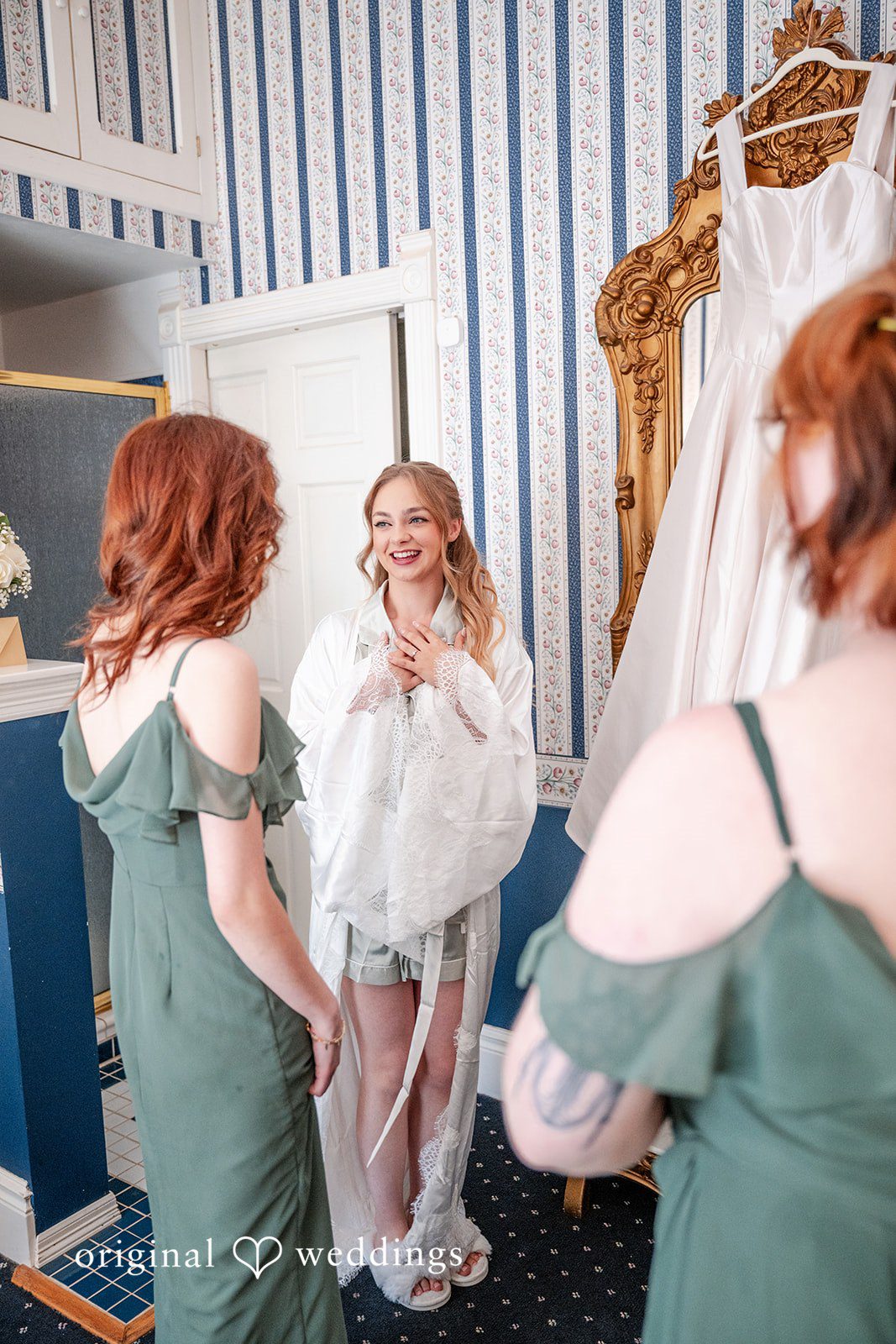 Kylie + Reymundo Bride getting ready with her bridesmaids