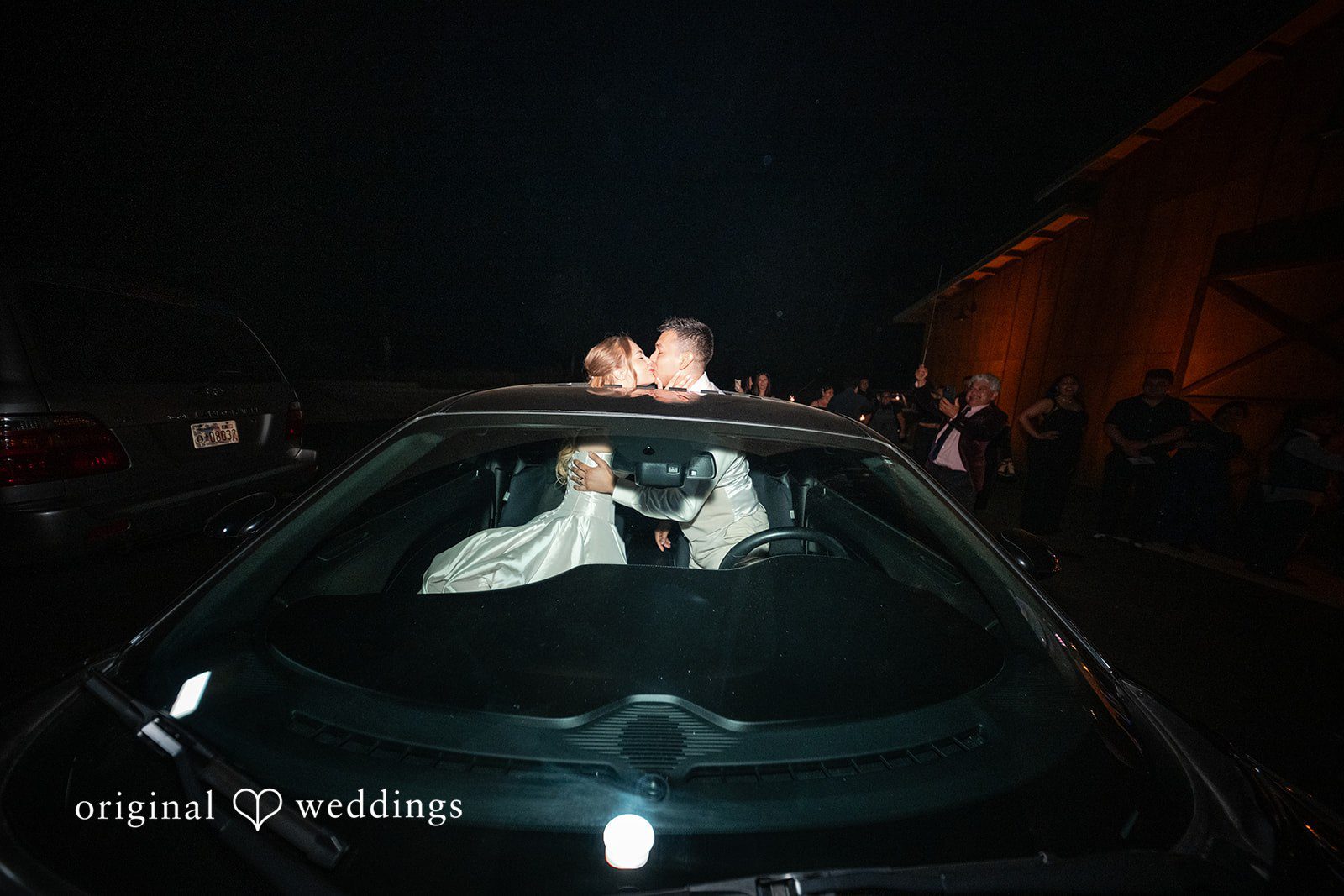 Kylie + Reymundo Getaway car waiting at the end of the night